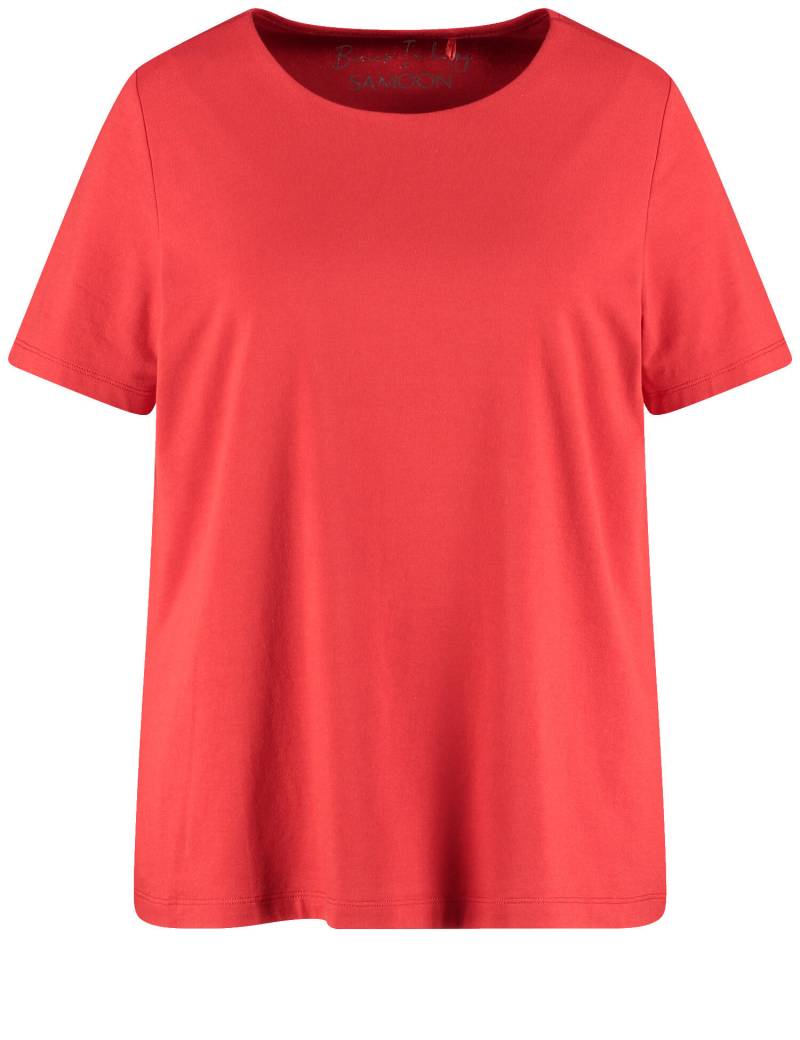 SAMOON - T-SHIRT 1/2 ARM lipstick red - Gr. - 52 von SAMOON