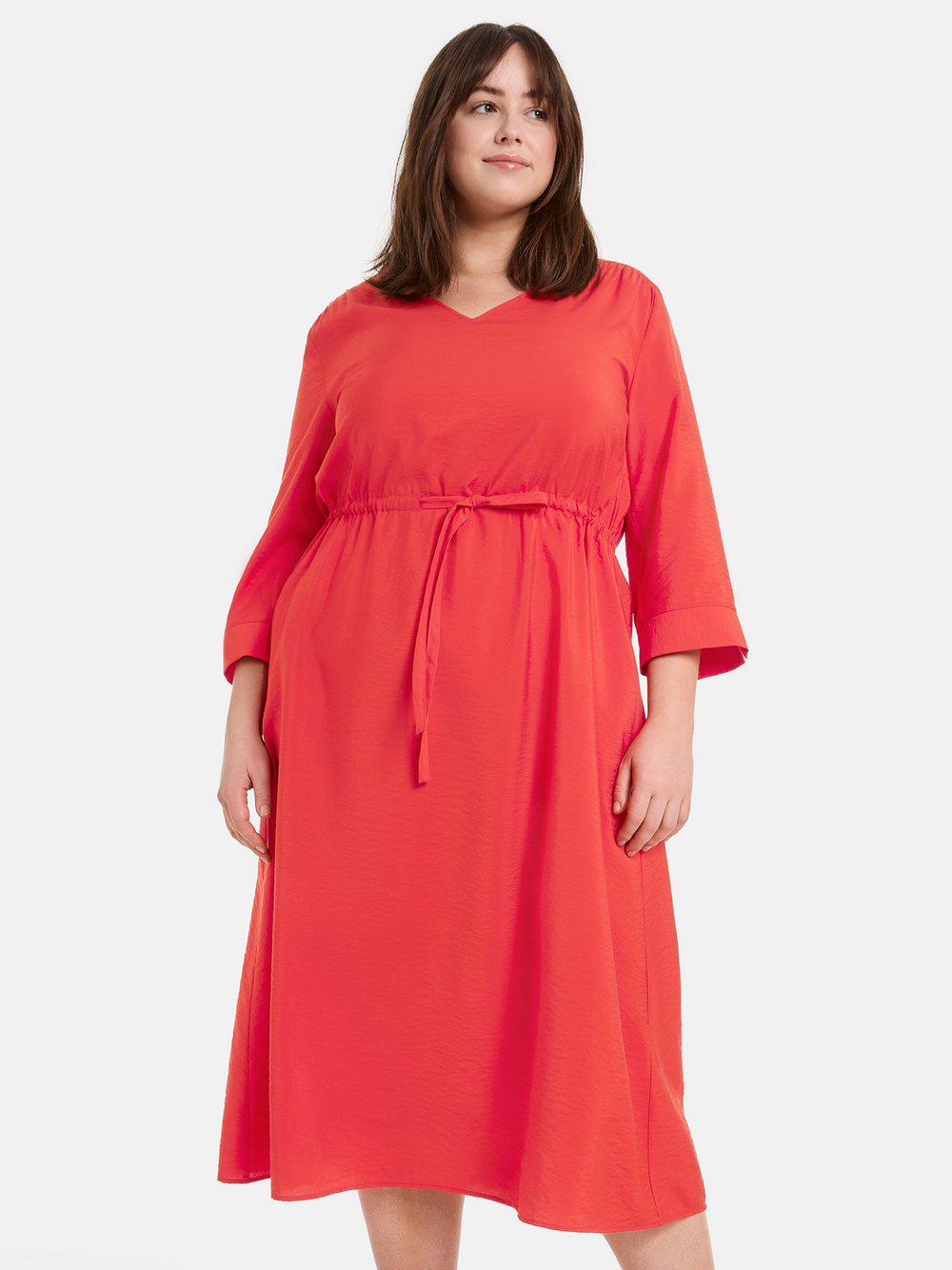 Samoon Sommerkleid Damen Viskose, rot von SAMOON