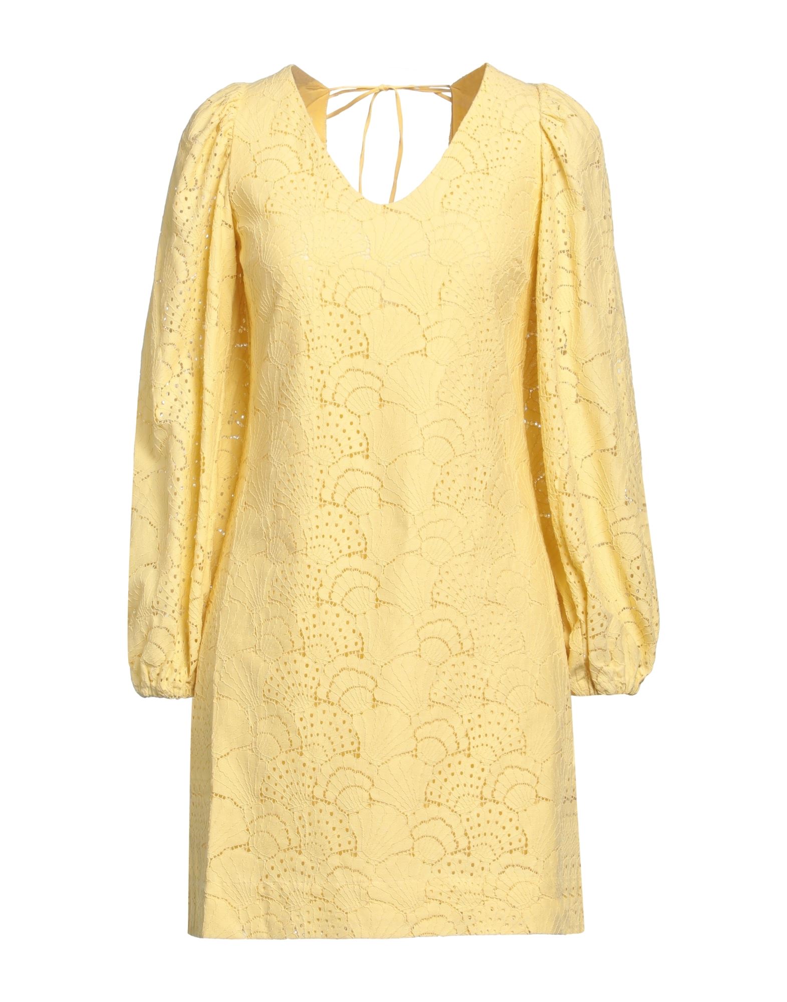 SAMSØE Φ SAMSØE Mini-kleid Damen Gelb SAMSØE Φ SAMSØE Mini-kleid Damen Gelb von SAMSØE Φ SAMSØE