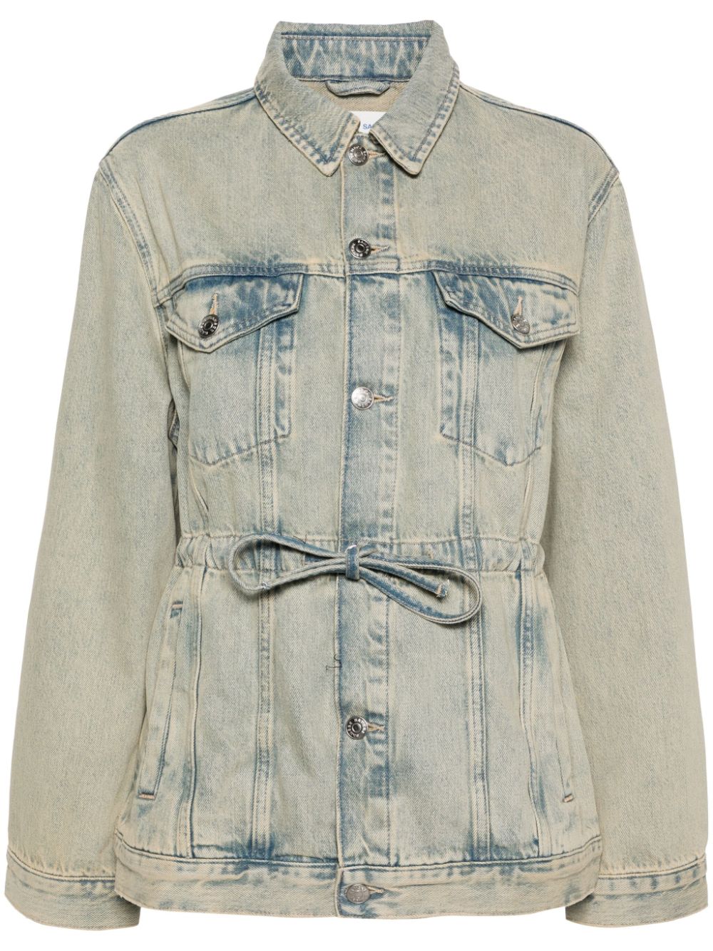 SAMSOE SAMSOE Samaggy Jeansjacke im Bleached-Look - Blau von SAMSOE SAMSOE