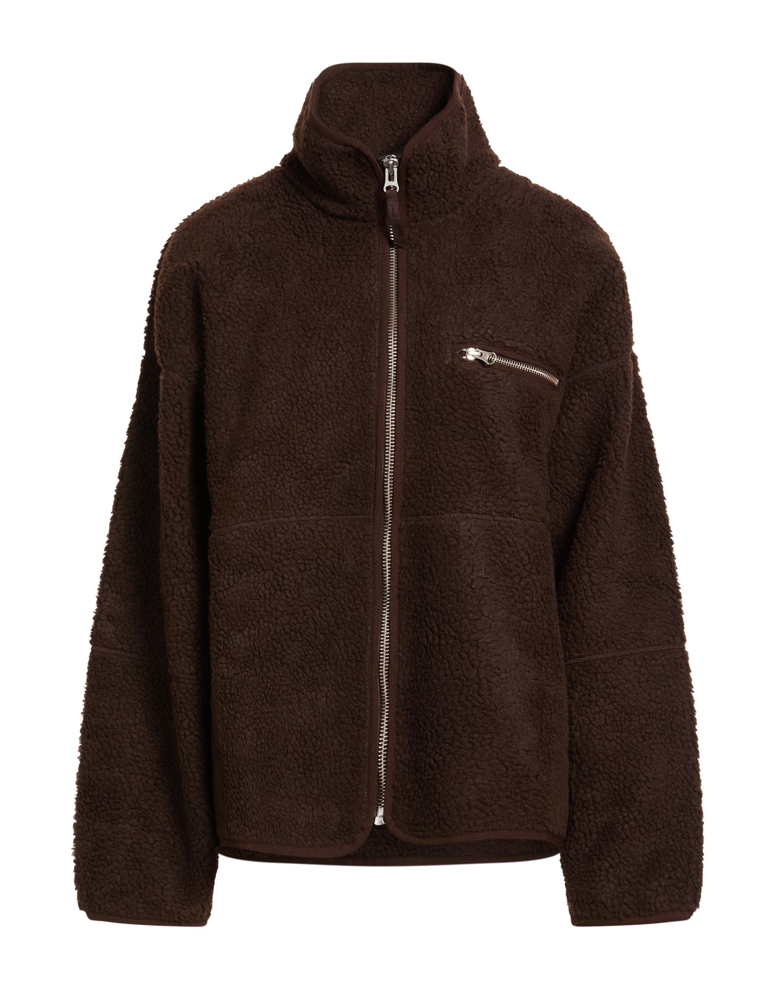 SAMSØE Φ SAMSØE Shearling- & Kunstfell Damen Schokobraun von SAMSØE Φ SAMSØE