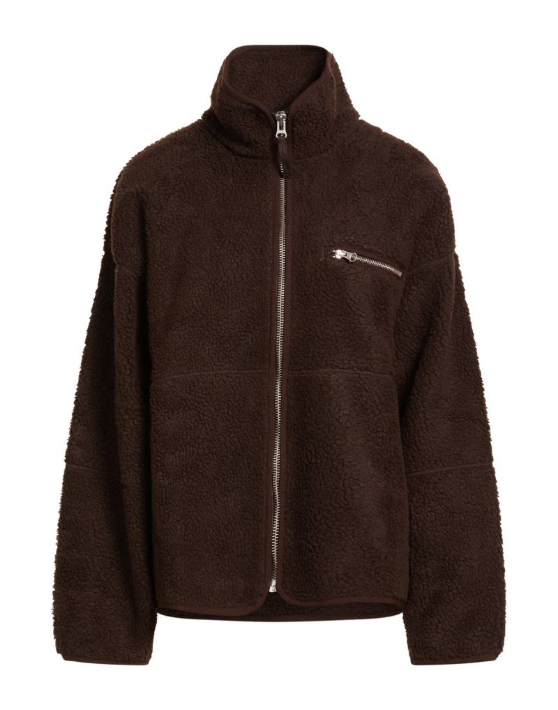 SAMSØE Φ SAMSØE Shearling- & Kunstfell Damen Schokobraun von SAMSØE Φ SAMSØE