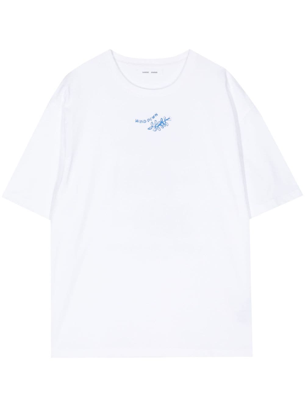 SAMSOE SAMSOE Wind Down T-Shirt aus Bio-Baumwolle - Weiß von SAMSOE SAMSOE