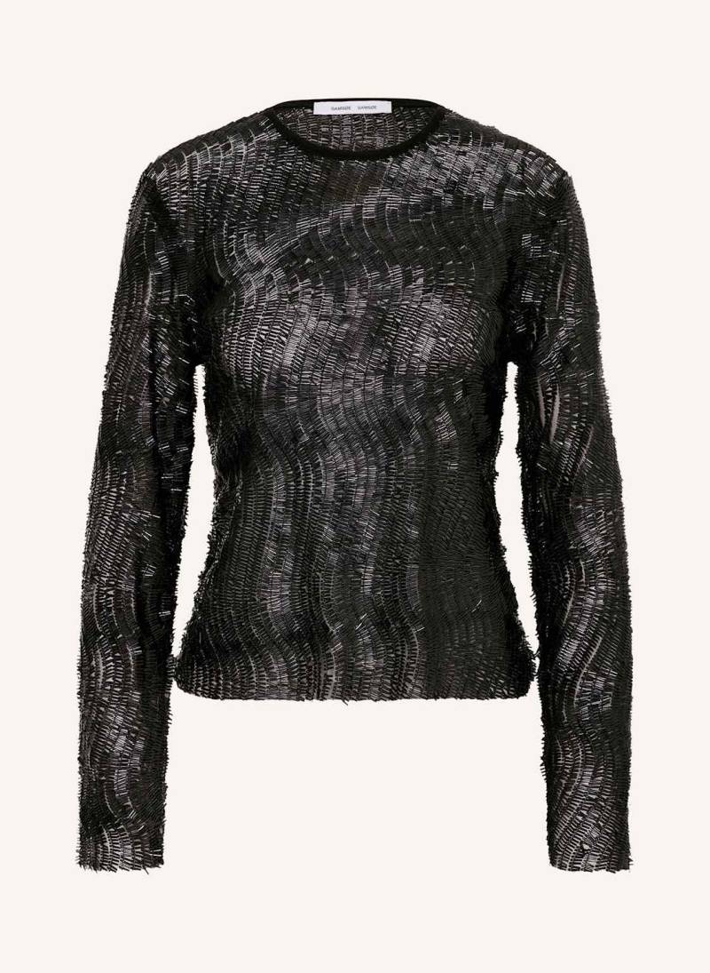 Samsøe  Samsøe Blusenshirt Saruby Mit Pailletten schwarz von SAMSØE  SAMSØE