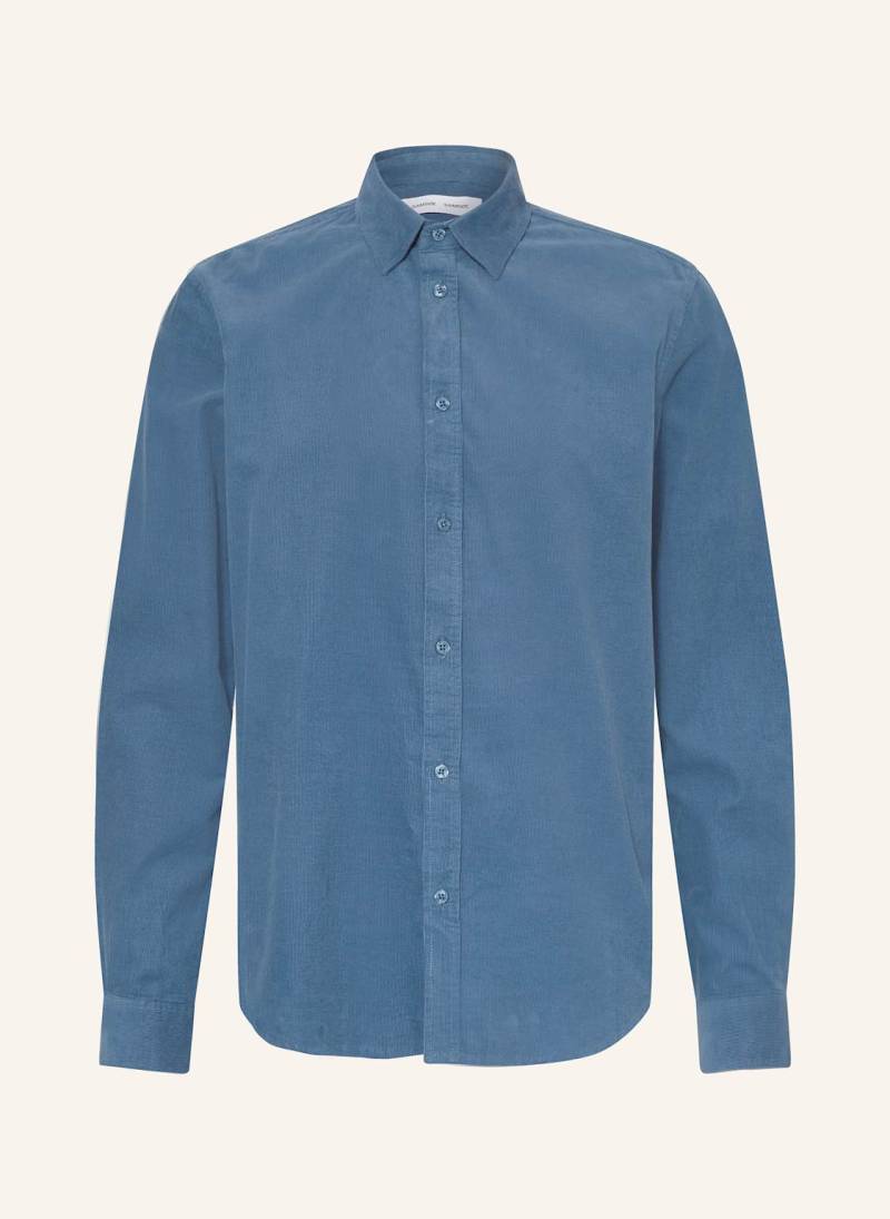 Samsøe  Samsøe Cordhemd Saliam Comfort Fit blau von SAMSØE  SAMSØE