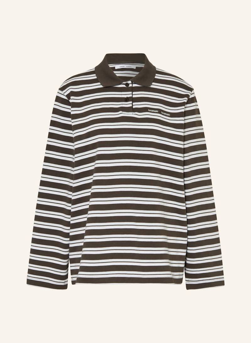 Samsøe  Samsøe Jersey-Poloshirt Sadover braun von SAMSØE  SAMSØE