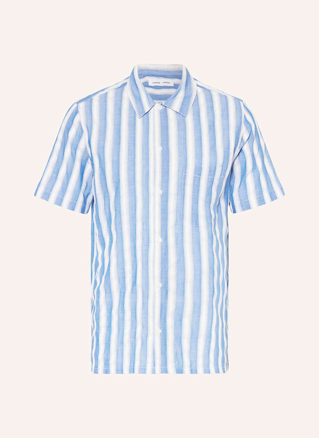 Samsøe Samsøe Kurzarm-Hemd Saavan Regular Fit blau Samsøe Samsøe Kurzarm-Hemd Saavan Regular Fit blau von SAMSØE SAMSØE