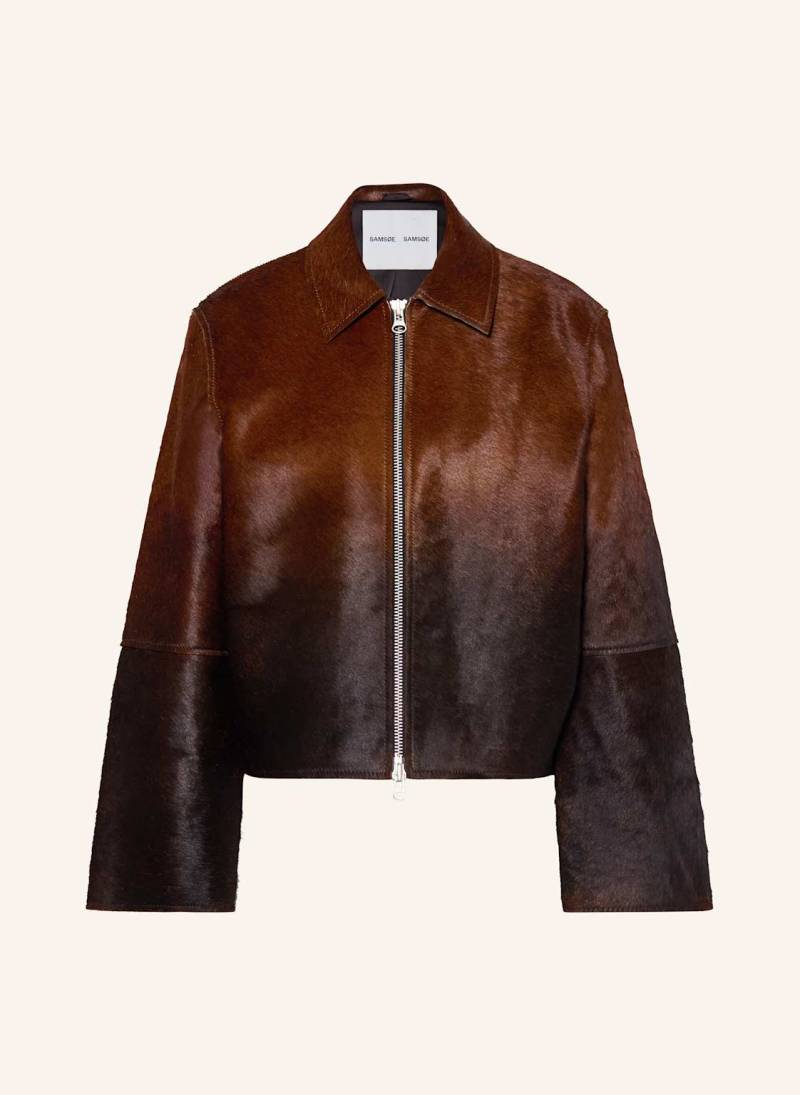 Samsøe  Samsøe Lederjacke Salylo braun von SAMSØE  SAMSØE