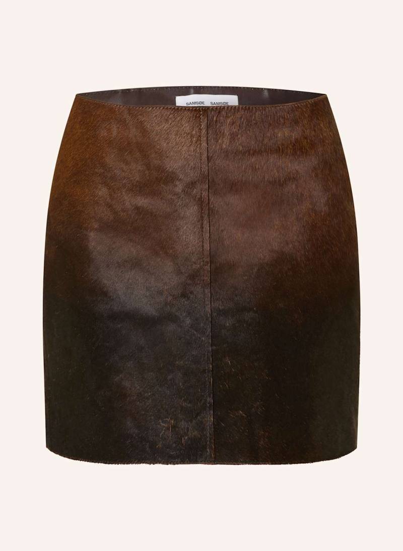 Samsøe  Samsøe Lederrock Salil braun von SAMSØE  SAMSØE