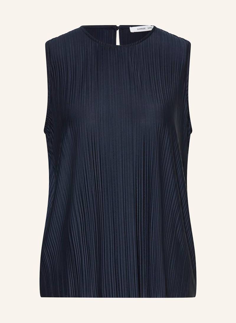 Samsøe  Samsøe Plisseetop Sauma blau von SAMSØE  SAMSØE
