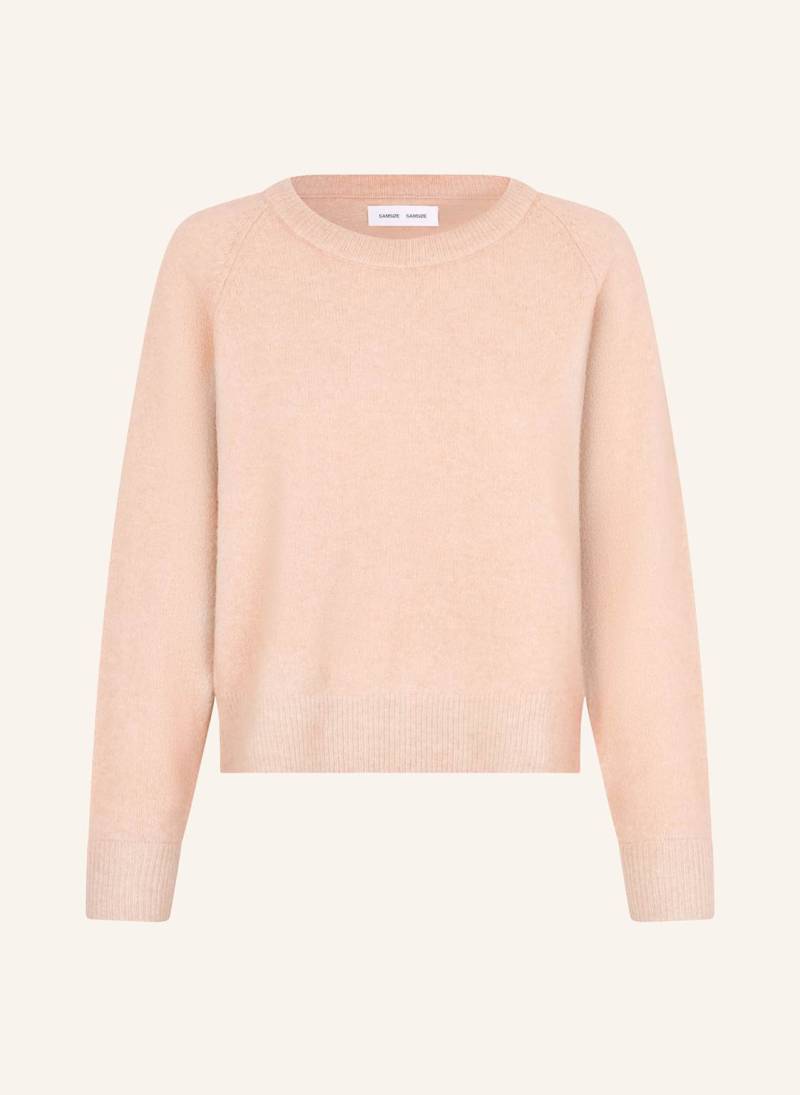 Samsøe  Samsøe Pullover Nor O-N Short Mit Alpaka rosa von SAMSØE  SAMSØE