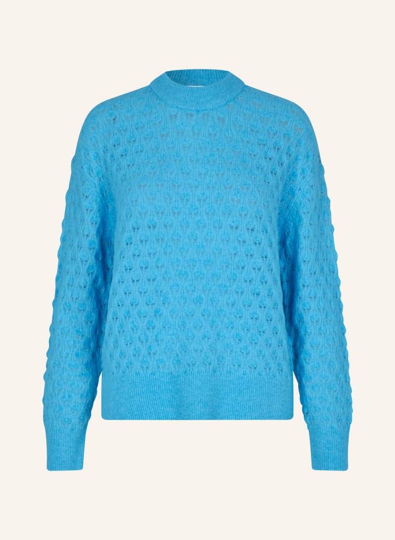 Samsøe  Samsøe Pullover Saanour Mit Alpaka blau von SAMSØE  SAMSØE