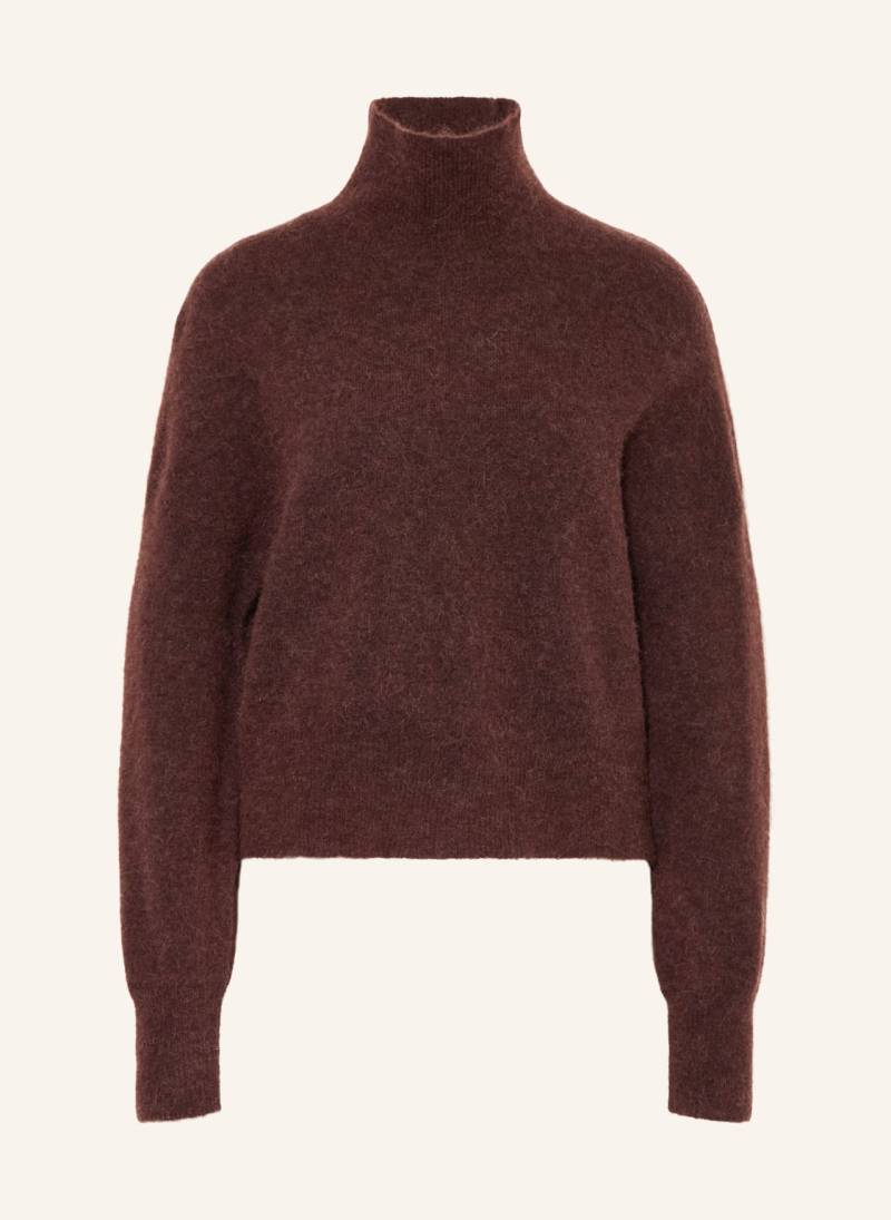 Samsøe  Samsøe Rollkragenpullover Nola Mit Alpaka braun von SAMSØE  SAMSØE