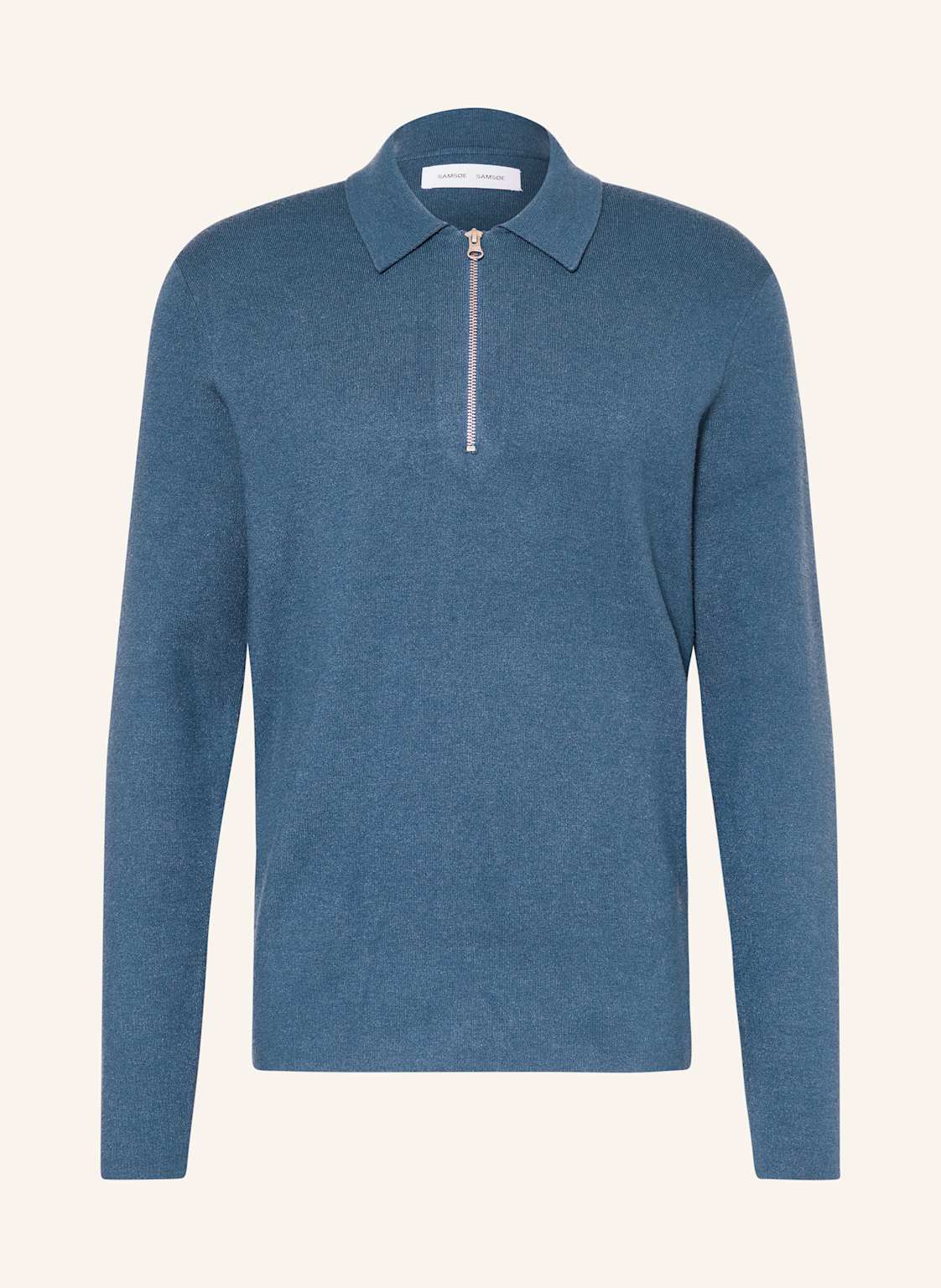 Samsøe Samsøe Strick-Poloshirt Guna blau Samsøe Samsøe Strick-Poloshirt Guna blau von SAMSØE SAMSØE