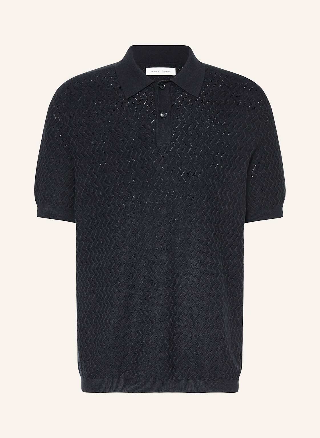 Samsøe Samsøe Strick-Poloshirt Samarkus blau Samsøe Samsøe Strick-Poloshirt Samarkus blau von SAMSØE SAMSØE