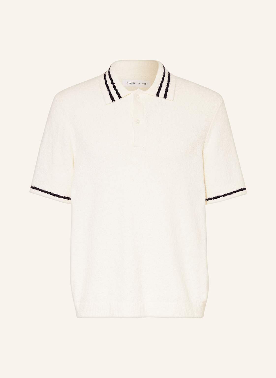 Samsøe  Samsøe Strick-Poloshirt Sapedro weiss von SAMSØE  SAMSØE