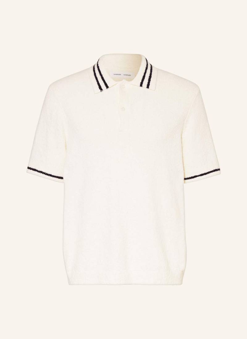 Samsøe  Samsøe Strick-Poloshirt Sapedro weiss von SAMSØE  SAMSØE