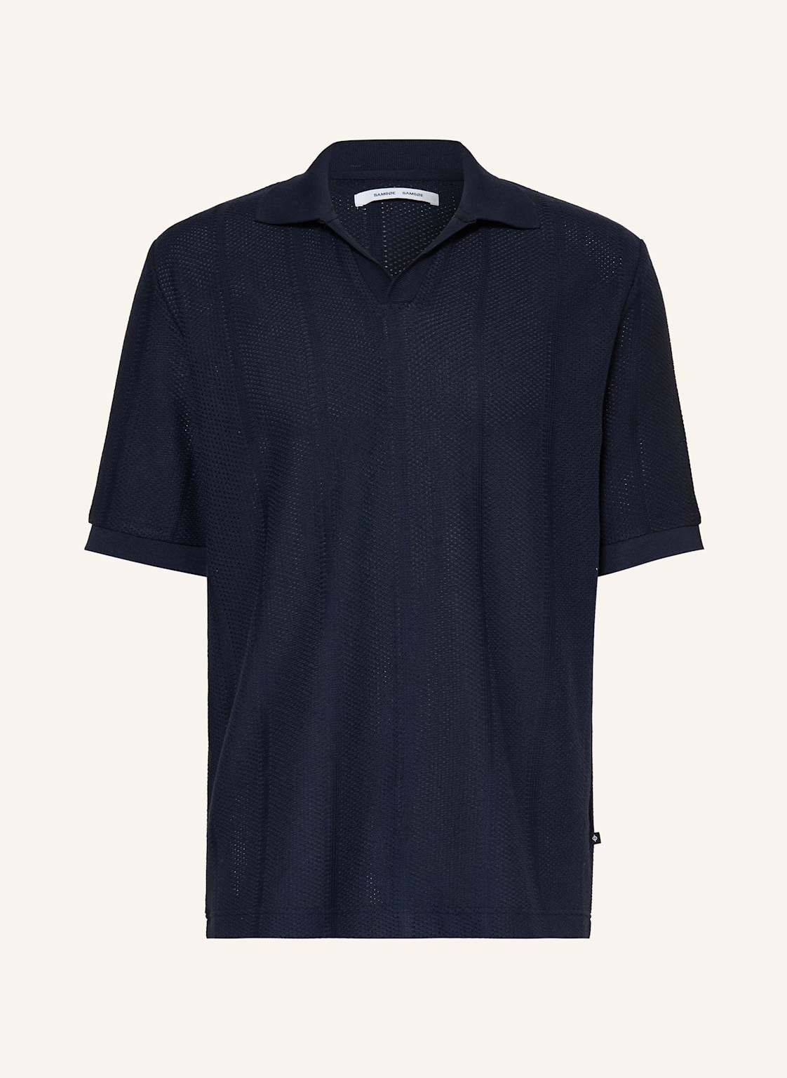 Samsøe Samsøe Strick-Poloshirt Satravis blau Samsøe Samsøe Strick-Poloshirt Satravis blau von SAMSØE SAMSØE