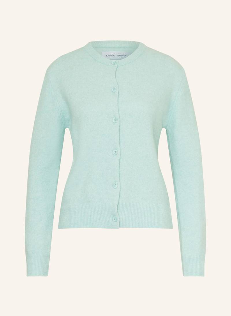 Samsøe  Samsøe Strickjacke Nor Mit Alpaka gruen von SAMSØE  SAMSØE