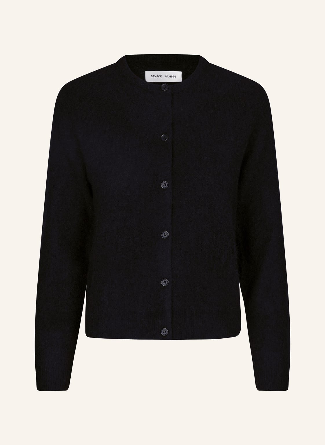 Samsøe Samsøe Strickjacke Nor Mit Alpaka schwarz Samsøe Samsøe Strickjacke Nor Mit Alpaka schwarz von SAMSØE SAMSØE