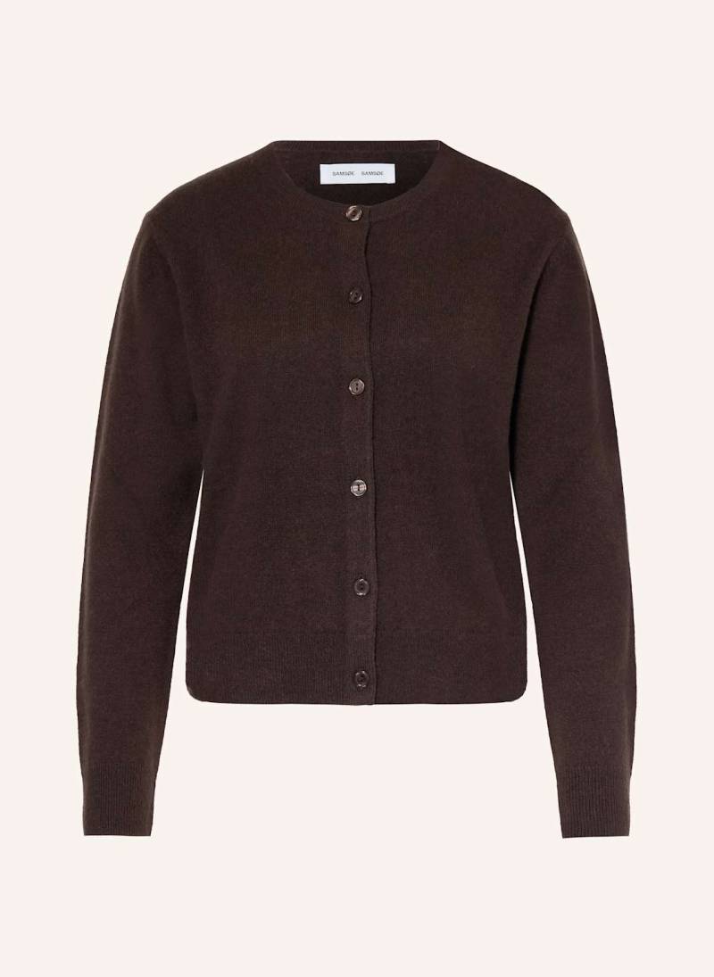 Samsøe  Samsøe Strickjacke Saboston Aus Cashmere braun von SAMSØE  SAMSØE