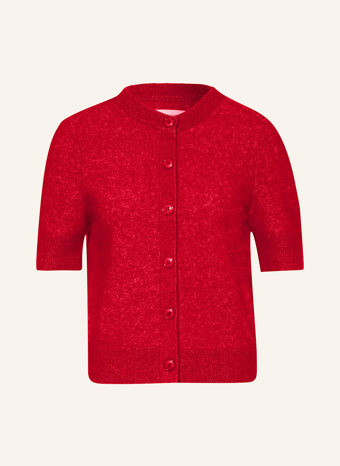Samsøe  Samsøe Strickjacke Sanoura Mit Merinowolle Und Alpaka rot von SAMSØE  SAMSØE