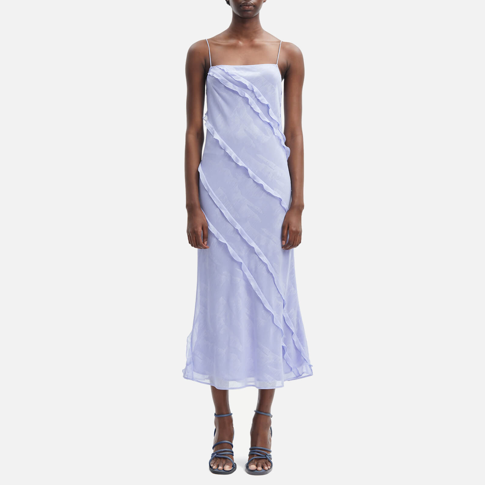 Samsøe Samsøe Mannah Chiffon Midi Dress - L von Samsøe Samsøe