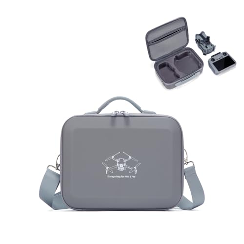 SAMTN Koffer für DJI Mini 5 Pro, tragbare Schultertasche, Hartschalenkoffer, Organizer für RC-N3- oder RC2-Fernbedienungen (Grau) von SAMTN