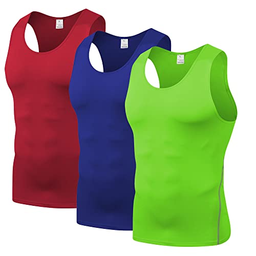 Herren Bodybuilding T - Shirt Slim Quick Dry Compression Shirt Short Sleeve Running Baselayer Top von SANANG
