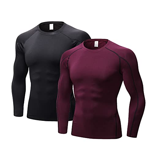Herren Bodybuilding T - Shirt Slim Quick Dry Compression Shirt Short Sleeve Running Baselayer Top von SANANG