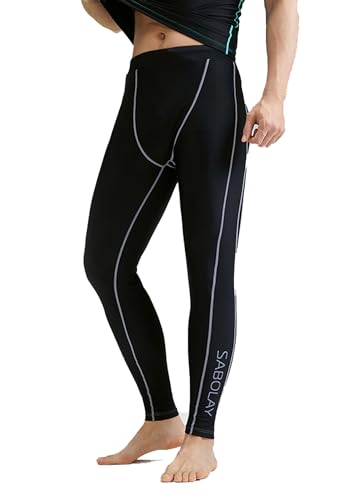 Herren Rash Guard Tight Pant Leggings Anti-UV Schwimmen Surfen Hosen for Ultimate Quick Dry Fitness Experience von SANANG