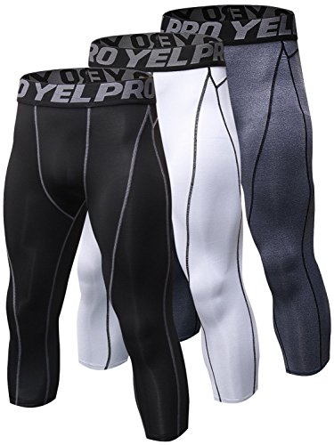 SANANG Athletische Kompressionshose für Männer, Cool Dry Base Layer Running Leggings Lauftights von SANANG