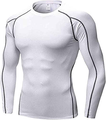 SANANG Men's Athletic Quick Dry Compression Base Layer Long Sleeve T-Shirt,Elastic,S-2XL, Camouflage, Rücken, weiß SANANG Men's Athletic Quick Dry Compression Base Layer Long Sleeve T-Shirt,Elastic,S-2XL, Camouflage, Rücken, weiß von SANANG