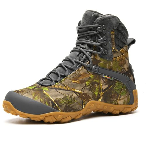 SANANG Männer Wasserdicht Baum Bionic Camo Wanderschuhe, Frauen Outdoor-Sport Camping Trekking Berg Taktische Stiefel von SANANG