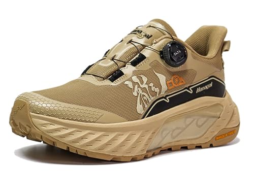 SANANG Outdoor Herren Laufschuhe, Mesh Upper Trail Running Sneaker, beige, schwarz, Größe 40-45 (Beige, EU Schuhgrößensystem, Erwachsene, Herren, Numerisch, M, 41) von SANANG