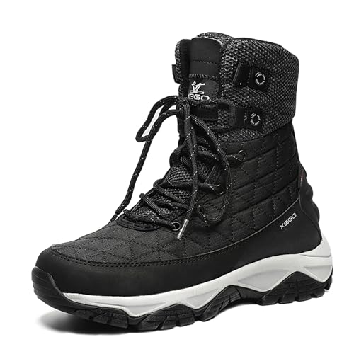 SANANG Wanderschuhe für Männer Winter Warm halten Hochhackige Schneestiefel Frauen Wasserdicht Klettern Reisen Sneakers Wandern von SANANG