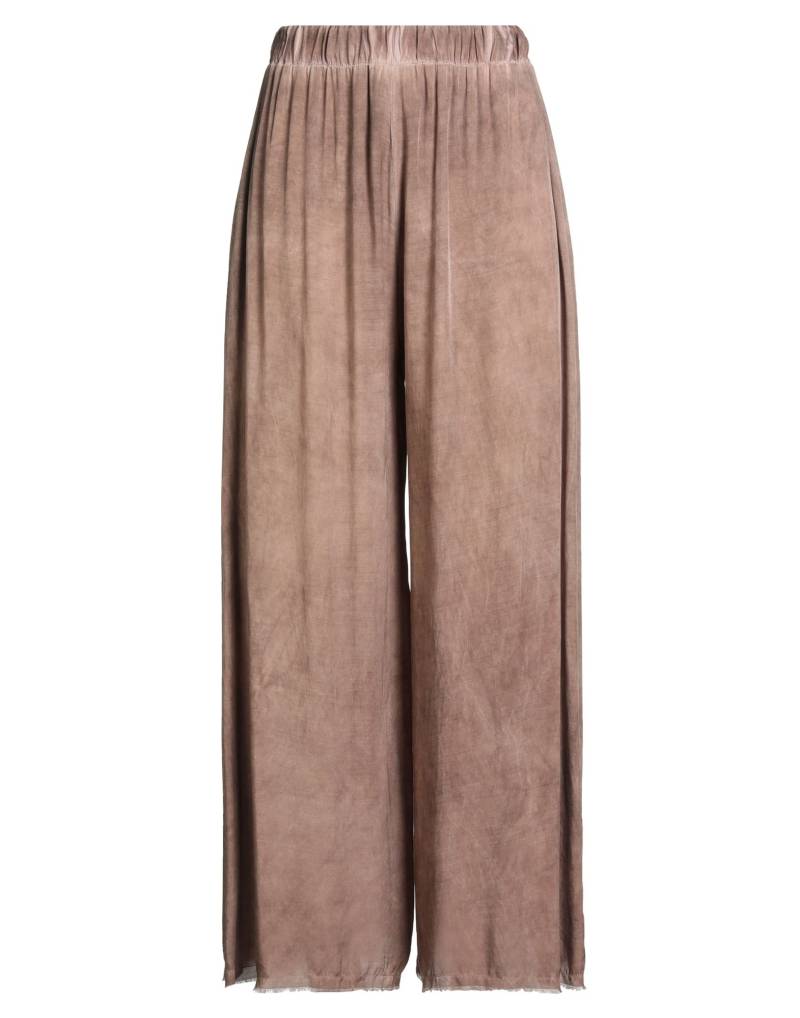 SANCTAMUERTE Hose Damen Hellbraun von SANCTAMUERTE