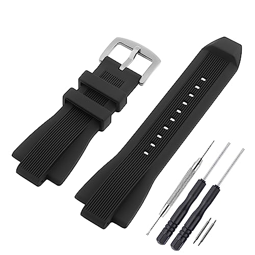 SANDEIN Uhrenarmband kompatibel mit Michael Kors - Silikon-Gummi-Ersatzarmband für Michael Kors Uhren - Schwarz, 13 mm, Klassisch, Wasserdicht, Unisex SANDEIN Uhrenarmband kompatibel mit Michael Kors - Silikon-Gummi-Ersatzarmband für Michael Kors Uhren - Schwarz, 13 mm, Klassisch, Wasserdicht, Unisex von SANDEIN