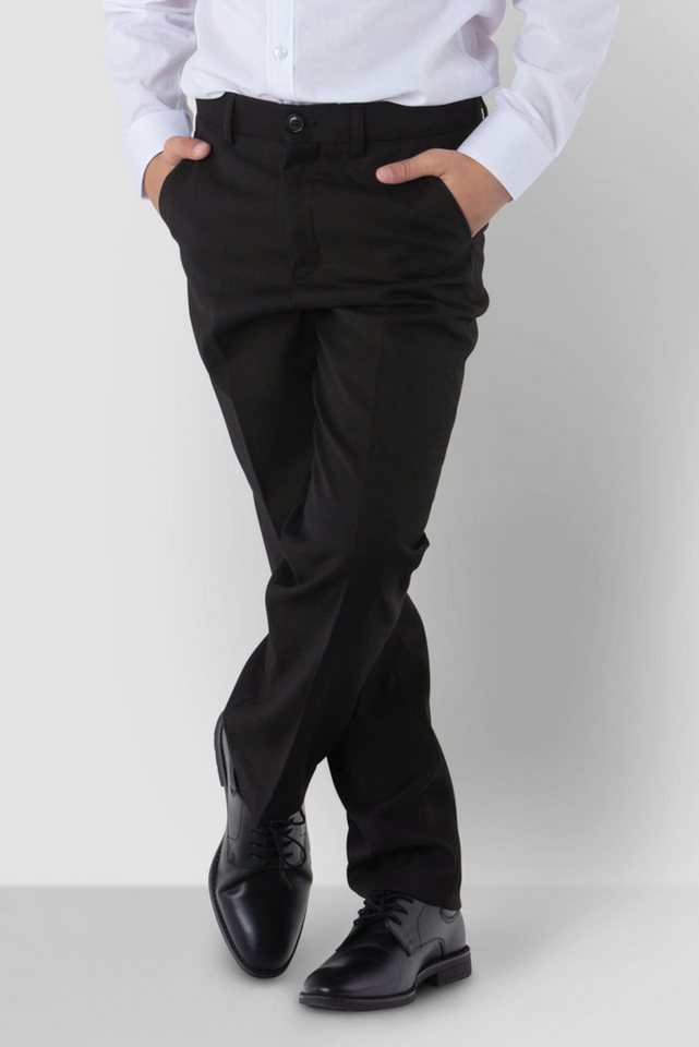 SANDER STELLAN Anzughose Festlicher Kinder Anzughose Jungen Hochzeit Hose Slim Fit schwarz festlich, elegant von SANDER STELLAN