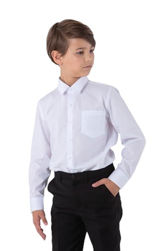 SANDER STELLAN Festlicher Jungen Anzug Kinderanzug Set 2-teilige Hemd und Hose Slim Fit 110 von SANDER STELLAN