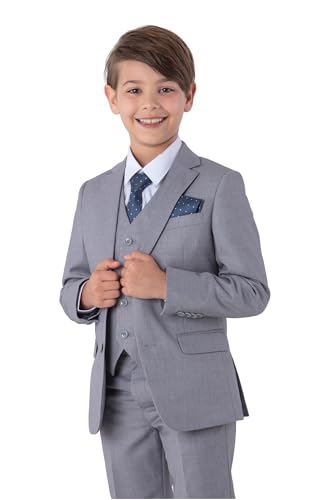 SANDER STELLAN Festlicher Kinder Anzug Jungen Hochzeit Anzug Kommunionanzug 6-teilig hellgrau 158 SANDER STELLAN Festlicher Kinder Anzug Jungen Hochzeit Anzug Kommunionanzug 6-teilig hellgrau 158 von SANDER STELLAN