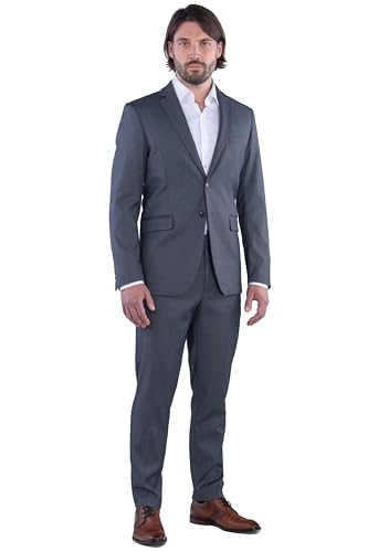 SANDER STELLAN Herren Anzug Business Anzug Slim-Fit 2-teilig Sakko & Anzughose 48 von SANDER STELLAN