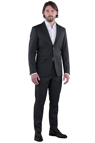 SANDER STELLAN Herren Anzug Business Anzug Slim-Fit 2-teilig Sakko & Anzughose 50 von SANDER STELLAN