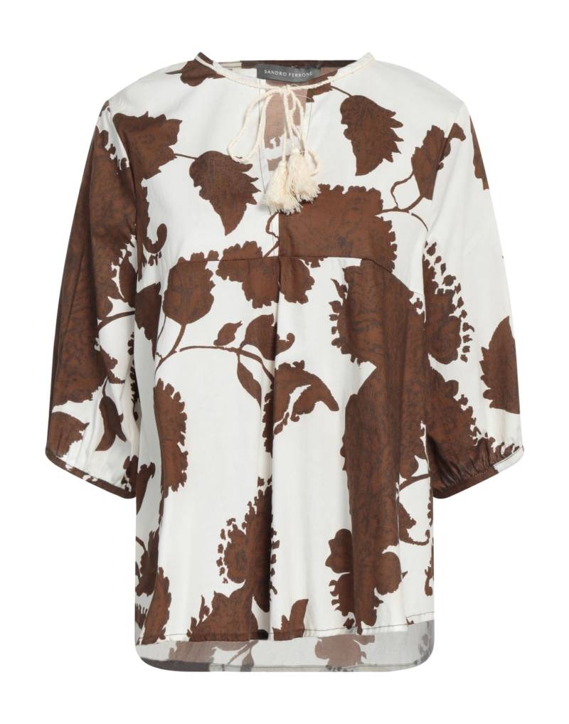 SANDRO FERRONE Top Damen Braun von SANDRO FERRONE