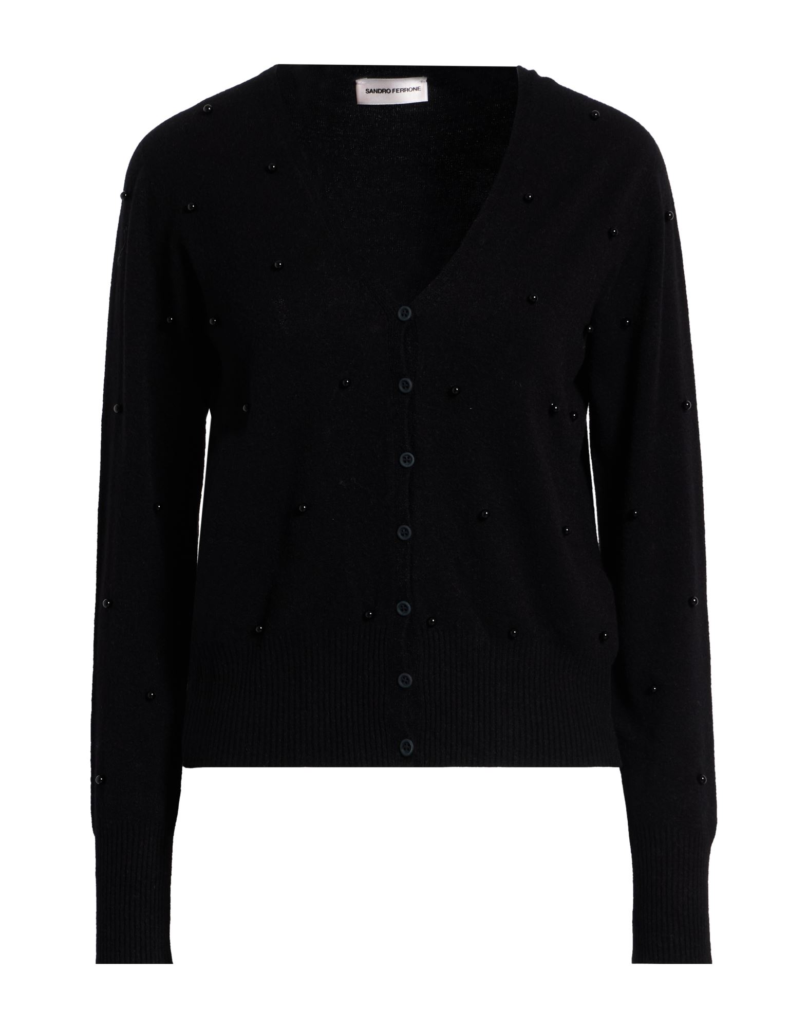 SANDRO FERRONE Strickjacke Damen Schwarz SANDRO FERRONE Strickjacke Damen Schwarz von SANDRO FERRONE