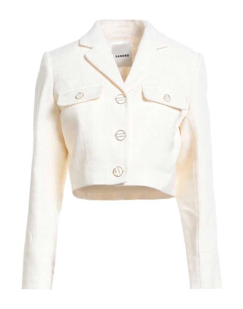 SANDRO Blazer Damen Elfenbein von SANDRO
