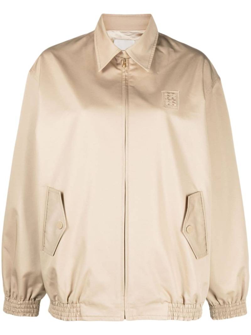 SANDRO Bomberjacke mit Logo-Stickerei - Nude von SANDRO