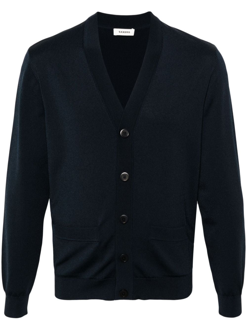 SANDRO Cardigan mit V-Ausschnitt - Blau von SANDRO