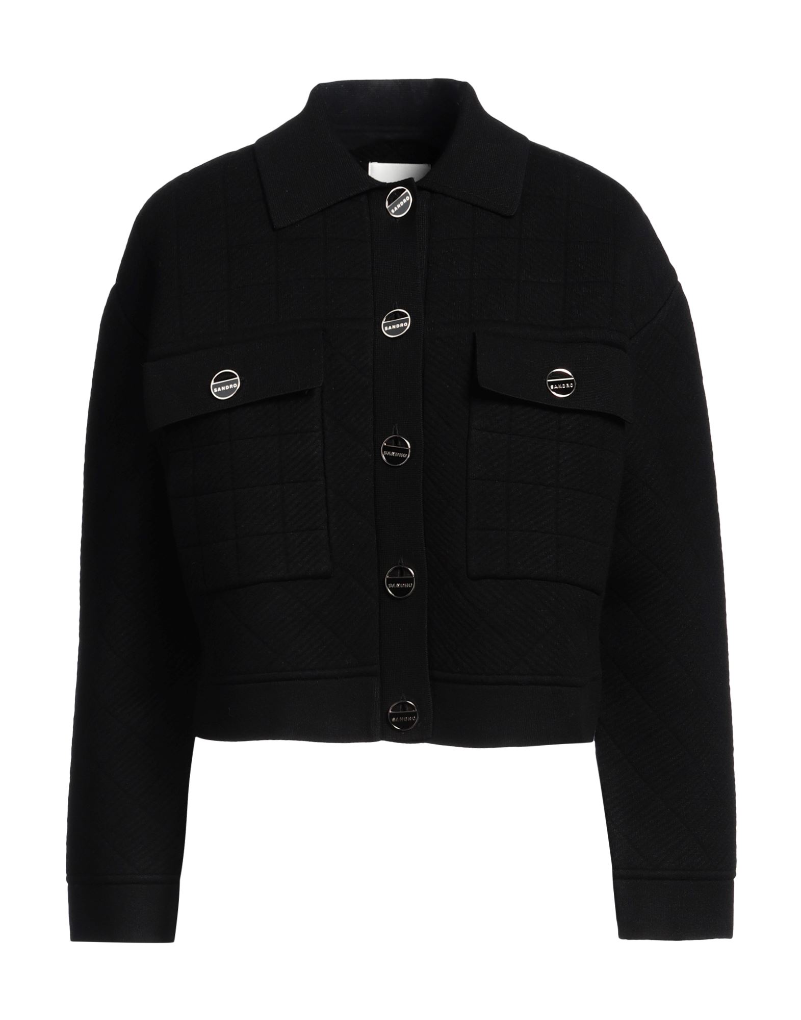 SANDRO Jacke & Anorak Damen Schwarz SANDRO Jacke & Anorak Damen Schwarz von SANDRO