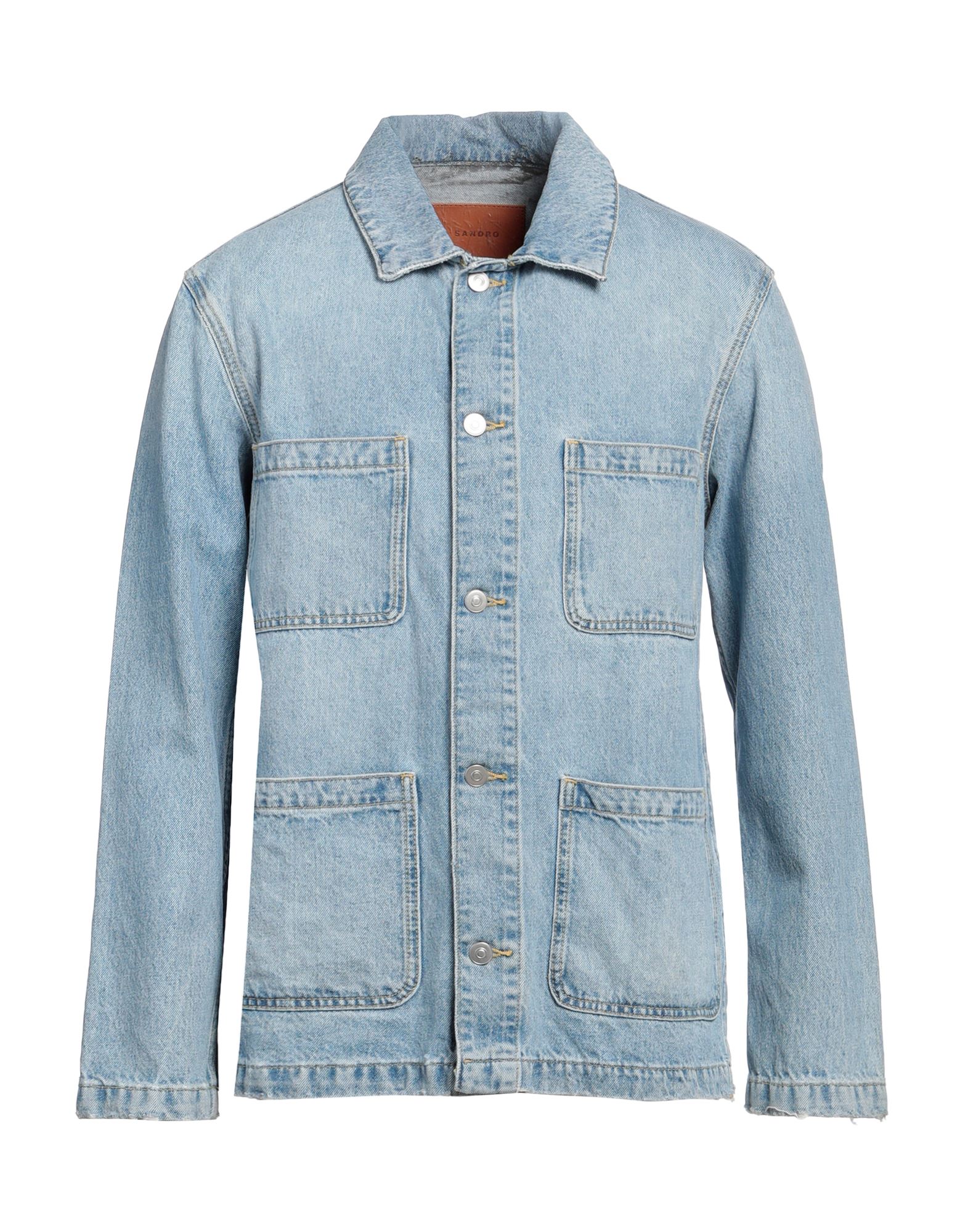 SANDRO Jeansjacke/-mantel Herren Blau von SANDRO